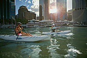 Kayaking on Brisbane River
