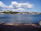 Blick von Corbyn Beach aus Blick von Corbyn Beach aus