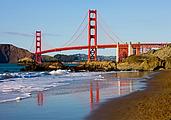 Golden Gate mit Baker Beach