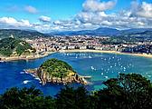Bucht La Concha von San Sebastian Bucht La Concha von San Sebastian